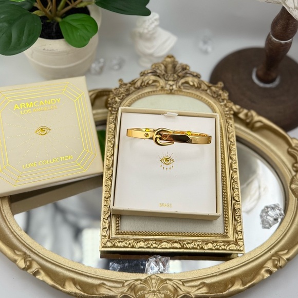 ArmCandy Luxe Collection Bracelet - Gold Lock Style - New in Box - Picture 3 of 5